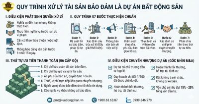 Quy trình xử lý tài sản bảo đảm là dự án bất động sản theo luật mới.