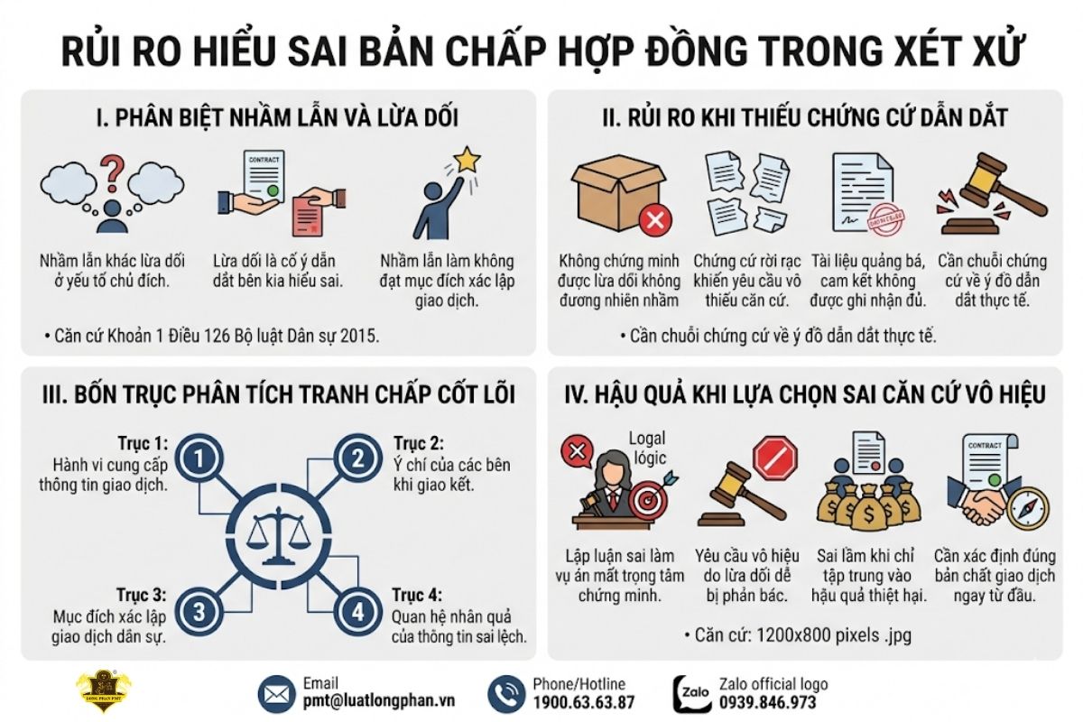 Chứng cứ cốt lõi nhằm tránh rủi ro hiểu sai bản chất hợp đồng tại Tòa án.