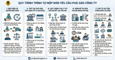 Trình tự nộp đơn yêu cầu phá sản công ty theo luật mới.