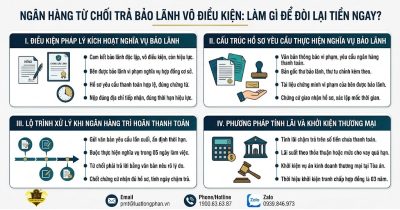 Trình xử lý và giải pháp cần làm gì khi ngân hàng từ chối thanh toán bảo lãnh vô điều kiện.