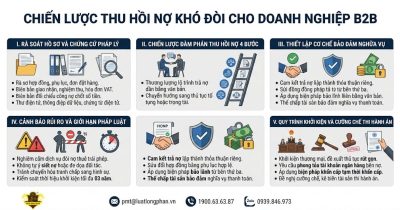 Giải pháp và chiến lược thu hồi nợ khó đòi cho doanh nghiệp B2B hiệu quả.