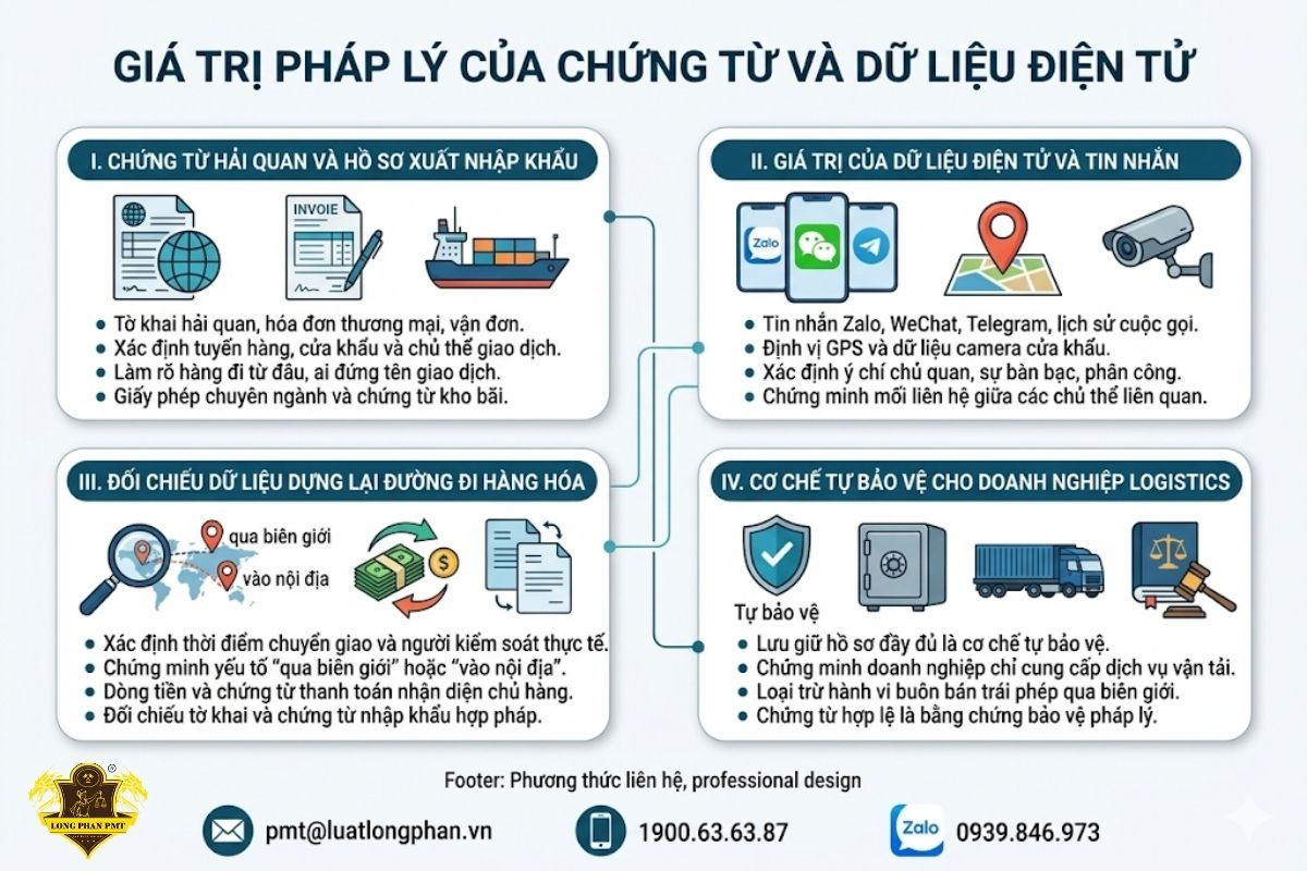  Giá trị pháp lý của chứng từ hải quan, định vị GPS và tin nhắn giao dịch trong tố tụng.