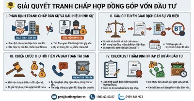 Quy trình phân định ranh giới dân sự và hình sự để giải quyết tranh chấp hợp đồng góp vốn.
