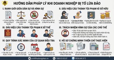 Các bước xử lý pháp lý khi doanh nghiệp bị tố lừa đảo chiếm đoạt tài sản.