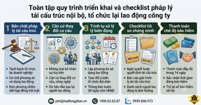 Quy trình triển khai pháp lý tái cấu trúc nội bộ công ty.