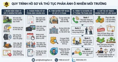 5 bước thực hiện thủ tục phản ánh ô nhiễm môi trường chuẩn pháp lý.