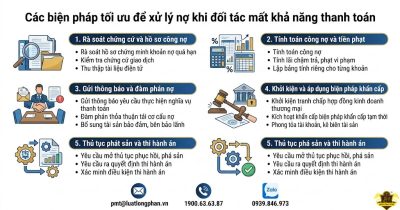 Các bước xử lý nợ khi đối tác mất khả năng thanh toán doanh nghiệp