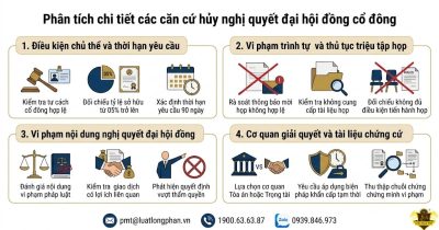 Các căn cứ hủy nghị quyết đại hội đồng cổ đông doanh nghiệp.