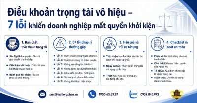 7 lỗi khiến điều khoản trọng tài vô hiệu cho doanh nghiệp.