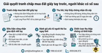 Cách giải quyết tranh chấp mua bán đất giấy tay thực tế.