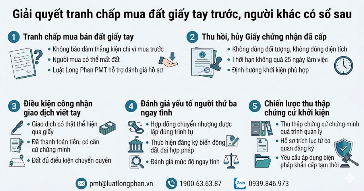 Cách giải quyết tranh chấp mua bán đất giấy tay thực tế.