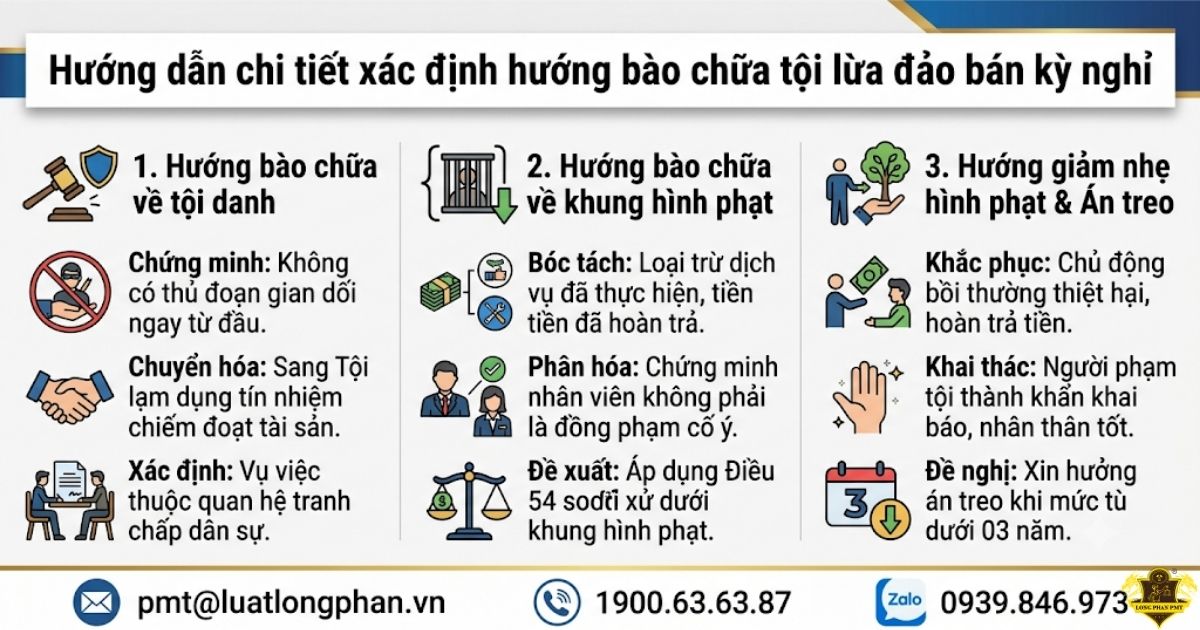 Hướng bào chữa tội lừa đảo bán kỳ nghỉ hiệu quả.