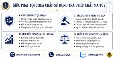 Mức phạt tội chứa chấp sử dụng trái phép chất ma túy.