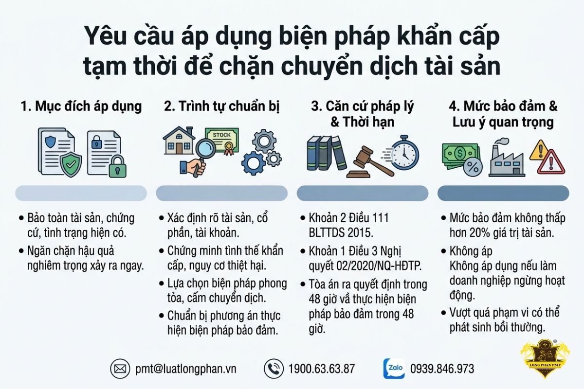 Biện pháp khẩn cấp trong khởi kiện tranh chấp cổ đông công ty cổ phần