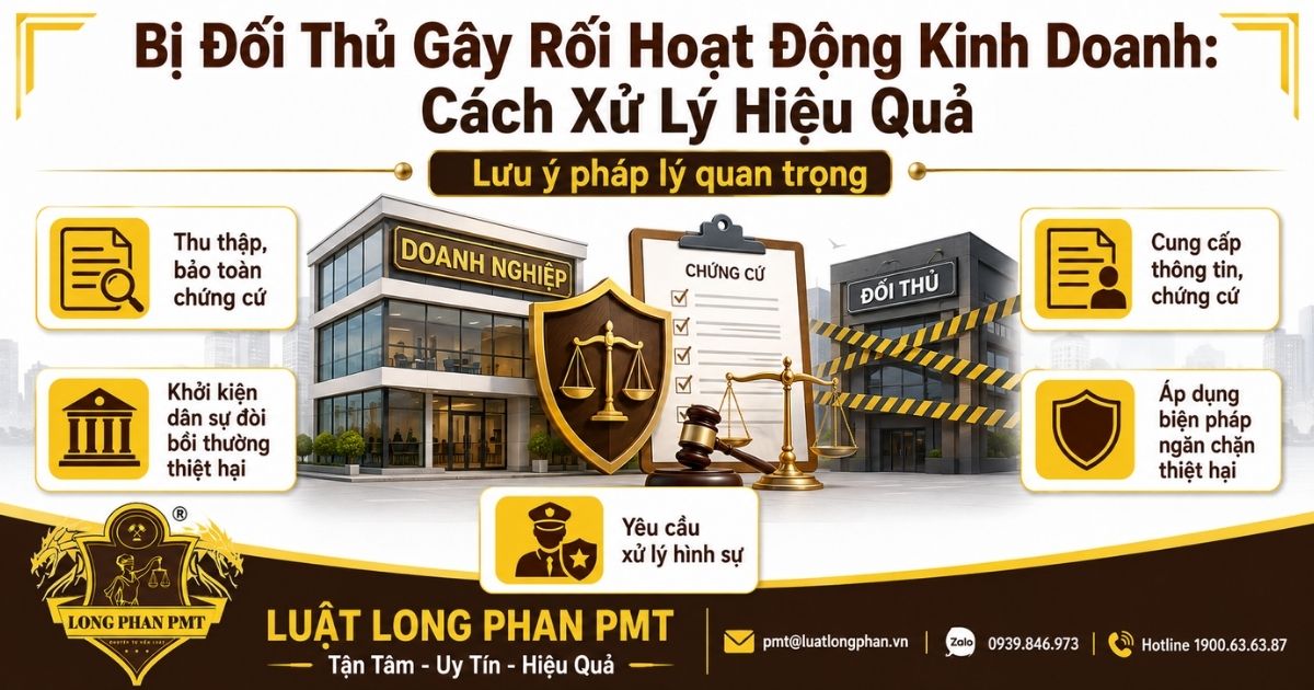 Bị đối thủ gây rối hoạt động kinh doanh và các hướng xử lý để bảo vệ quyền lợi doanh nghiệp.