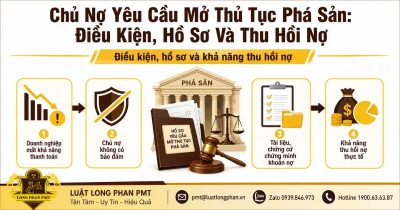 Chủ nợ yêu cầu mở thủ tục phá sản, chuẩn bị hồ sơ và đánh giá khả năng thu hồi nợ.