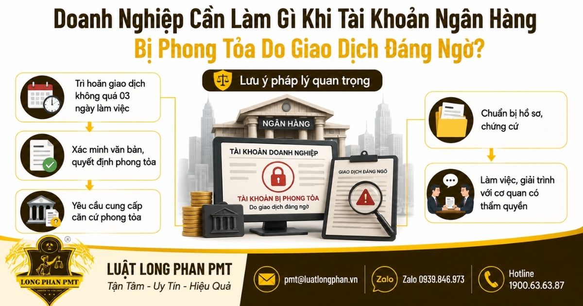 Doanh nghiệp bị phong tỏa tài khoản ngân hàng khi nhận thanh toán đáng ngờ