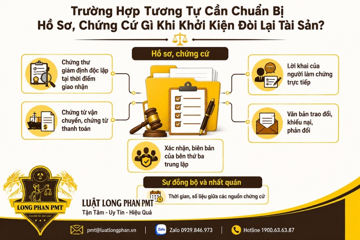  Hồ sơ chứng cứ khởi kiện đòi lại tài sản khi thiếu biên bản giao nhận