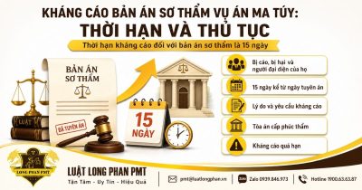Kháng cáo bản án sơ thẩm vụ án ma túy đúng thời hạn và thủ tục
