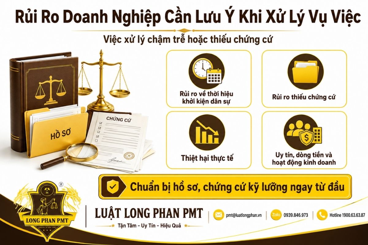 Rủi ro xử lý hành vi gây rối kinh doanh về thời hiệu, chứng cứ và thiệt hại
