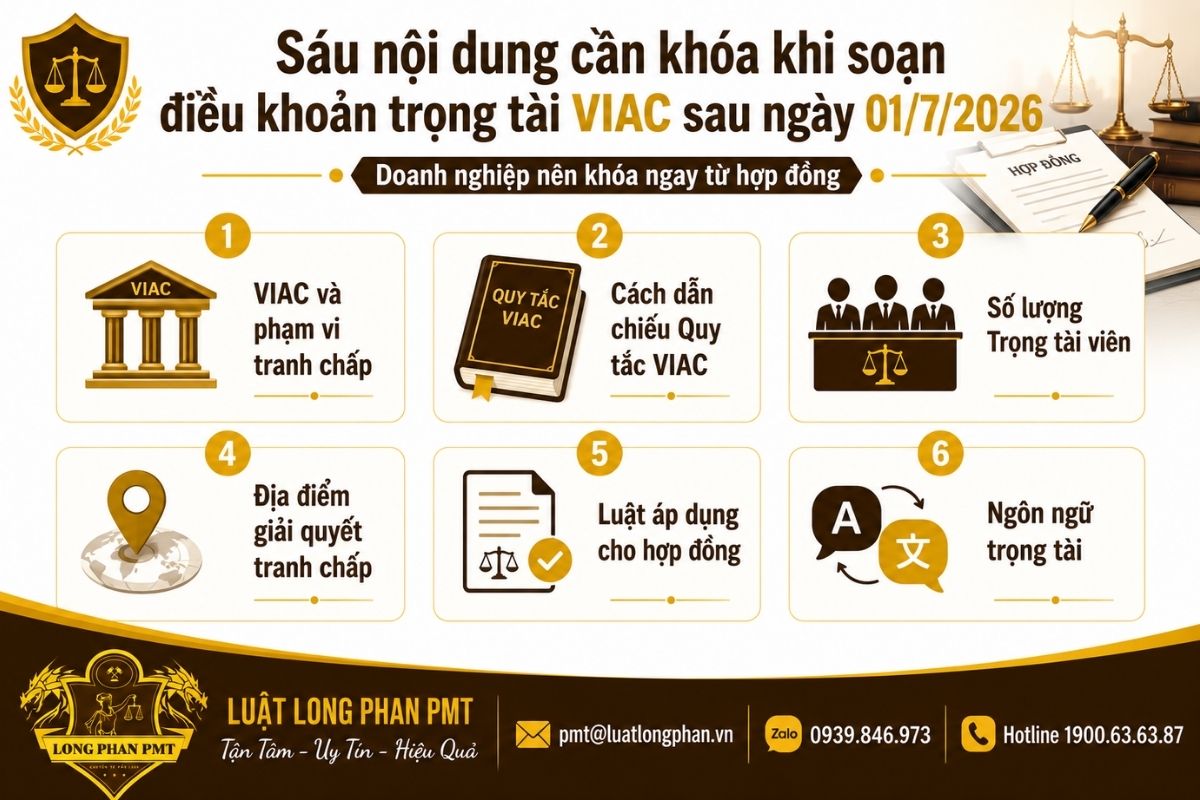 Sáu nội dung cần khóa khi soạn điều khoản trọng tài VIAC