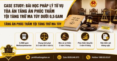 Tăng án phúc thẩm tội tàng trữ ma túy do áp dụng sai khung hình phạt