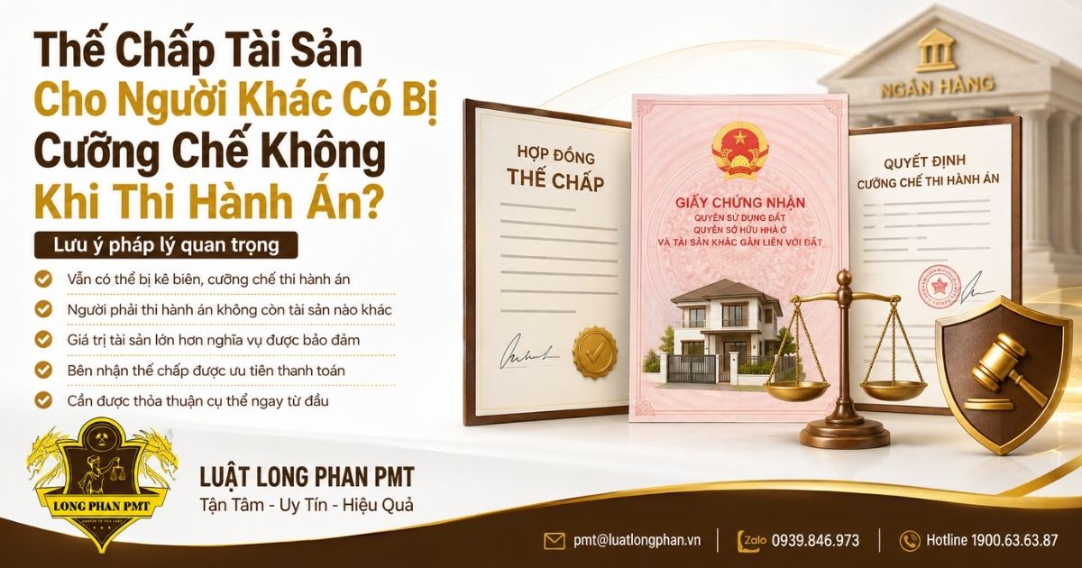 Minh họa thế chấp tài sản cho người khác có bị cưỡng chế khi thi hành án.