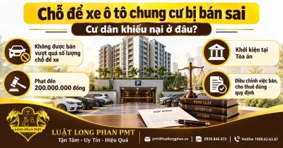 Chỗ để xe ô tô chung cư bị bán sai và hướng cư dân khiếu nại, khởi kiện.