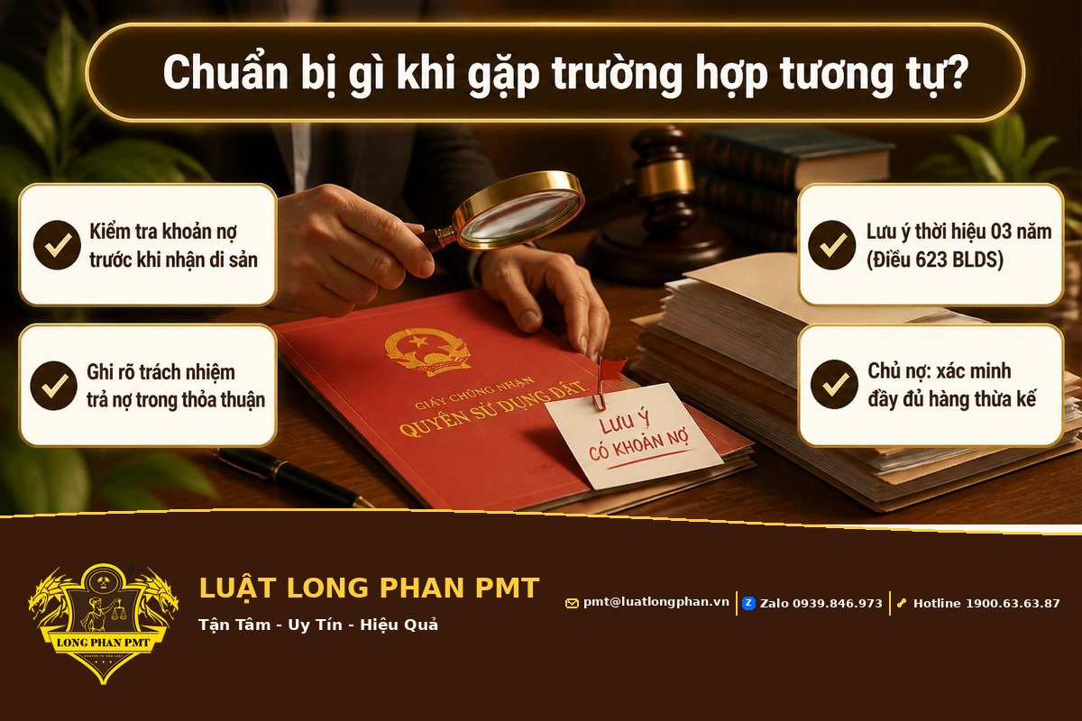 Checklist chuẩn bị khi gặp tranh chấp trả nợ từ di sản thừa kế