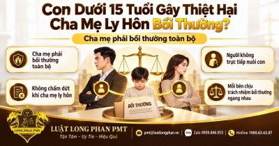Con dưới 15 tuổi gây thiệt hại, cha mẹ ly hôn vẫn cùng chịu trách nhiệm bồi thường.