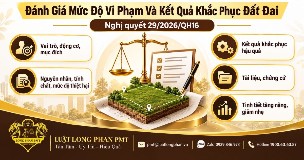  Đánh giá mức độ vi phạm và kết quả khắc phục đất đai theo Nghị quyết 29/2026/QH16.