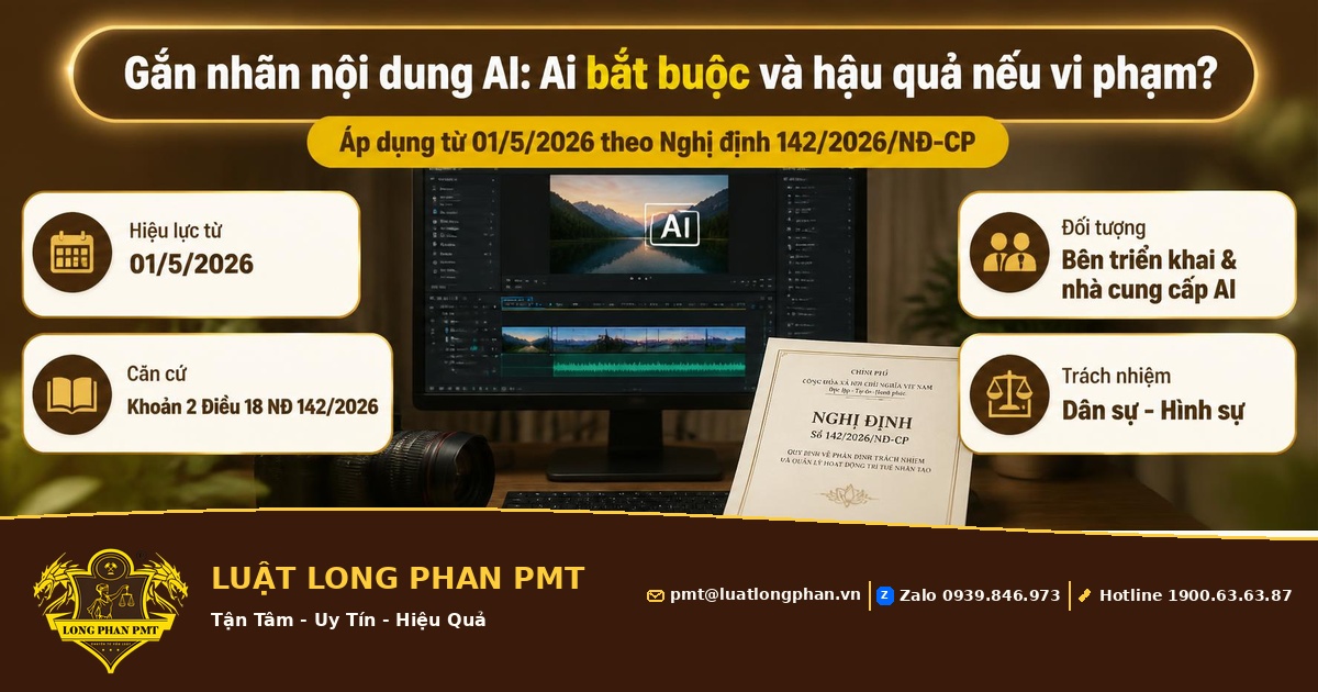 Gắn nhãn nội dung AI - đối tượng bắt buộc và hậu quả nếu vi phạm