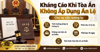 Kháng cáo khi Tòa án không áp dụng án lệ cho vụ việc có tình huống pháp lý tương tự