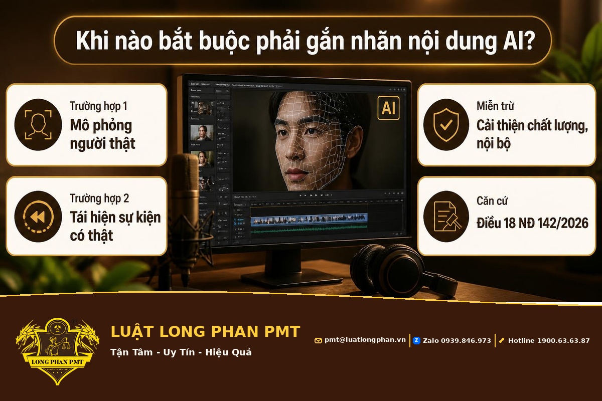 Hai trường hợp bắt buộc gắn nhãn nội dung AI - mô phỏng người thật và tái hiện sự kiện có thật