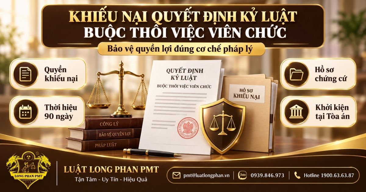 Khiếu nại quyết định kỷ luật buộc thôi việc viên chức theo trình tự và căn cứ pháp lý phù hợp.