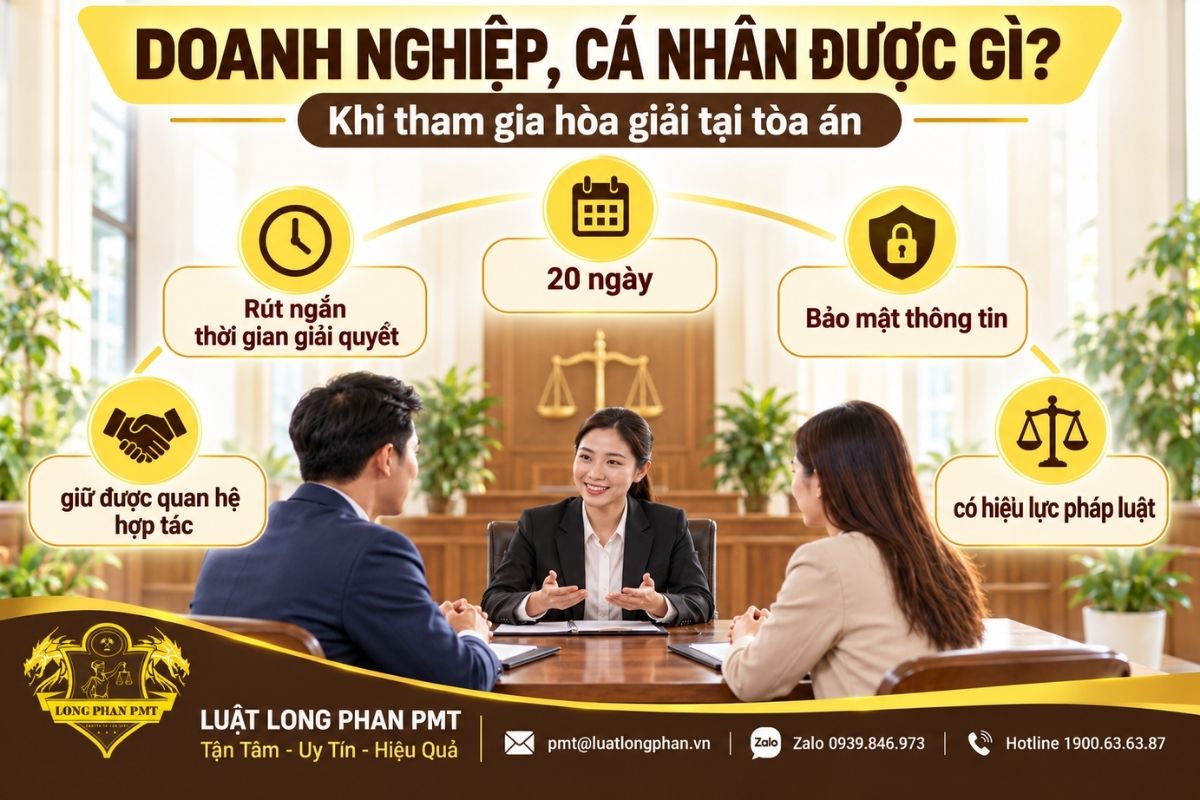Lợi ích hòa giải tại Tòa án về thời gian, bảo mật và giá trị thi hành