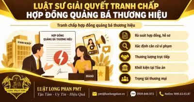 Luật sư giải quyết tranh chấp hợp đồng quảng bá thương hiệu cho doanh nghiệp, agency và KOL.