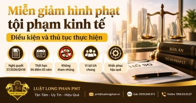 Miễn giảm hình phạt tội phạm kinh tế theo điều kiện và thủ tục của Nghị quyết 37/2026/QH16.