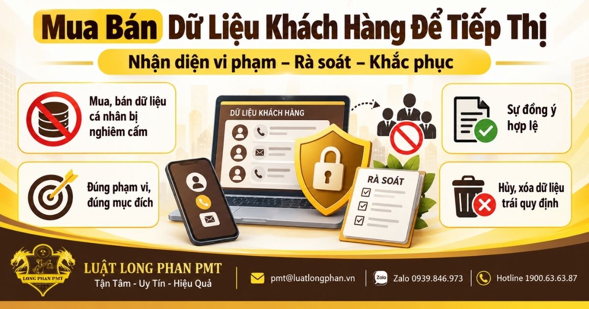Mua bán dữ liệu khách hàng để tiếp thị và các rủi ro pháp lý doanh nghiệp cần xử lý.