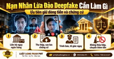 Nạn nhân lừa đảo deepfake cần làm gì để giữ chứng cứ, dòng tiền và thu hồi tài sản.