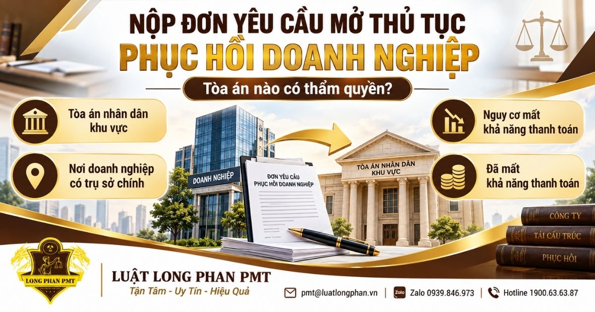 Nộp đơn yêu cầu mở thủ tục phục hồi doanh nghiệp tại Tòa án nhân dân khu vực có thẩm quyền.
