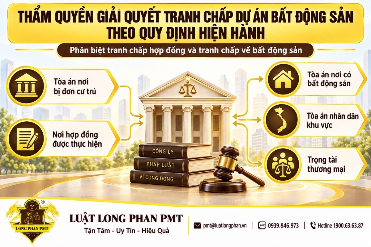 Thẩm quyền giải quyết tranh chấp dự án bất động sản tại Tòa án hoặc Trọng tài