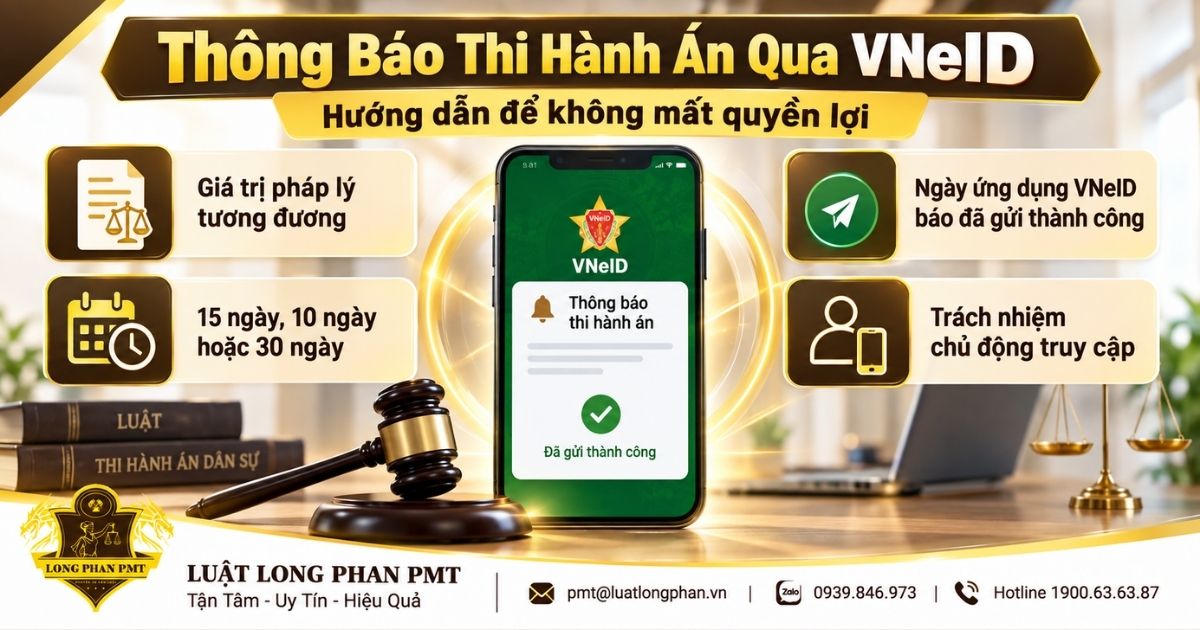 Thông báo thi hành án qua VNeID và các mốc thời hiệu đương sự cần theo dõi để bảo vệ quyền lợi.