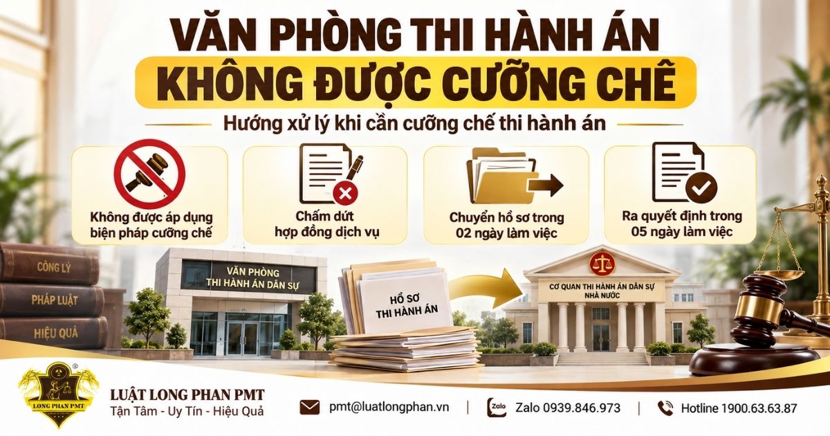 Văn phòng thi hành án không được cưỡng chế và hướng chuyển hồ sơ sang cơ quan nhà nước