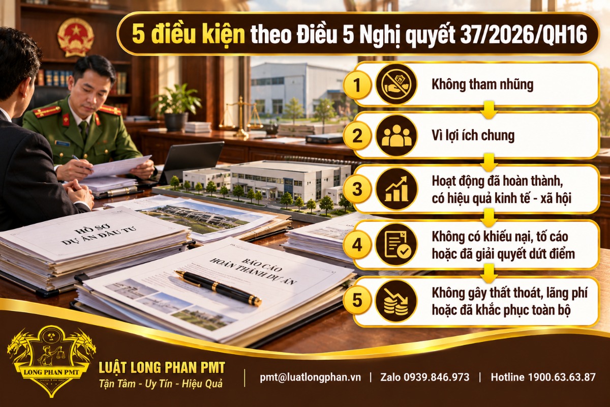 5 điều kiện không khởi tố vụ án theo Điều 5 Nghị quyết 37/2026/QH16 khi đã khắc phục hậu quả