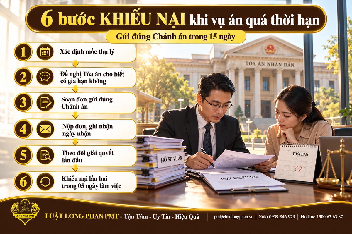 Sáu bước khiếu nại khi Tòa án giải quyết vụ án quá thời hạn