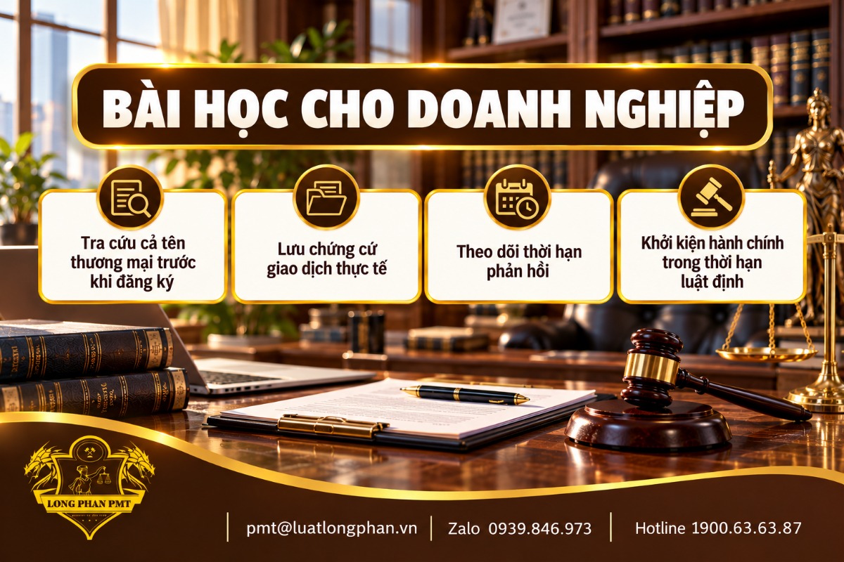 Bài học cho doanh nghiệp về nhãn hiệu và tên thương mại: tra cứu trước, lưu chứng cứ giao dịch, theo dõi thời hạn