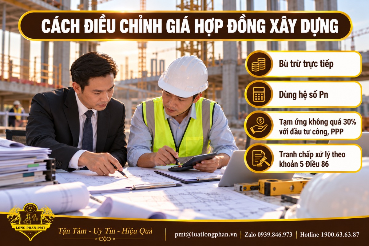 Luật sư và kỹ sư tính toán hồ sơ điều chỉnh giá hợp đồng xây dựng bằng hệ số Pn