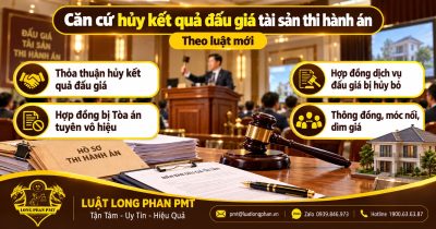 Căn cứ hủy kết quả đấu giá tài sản thi hành án theo luật mới: thỏa thuận, hợp đồng vô hiệu, thông đồng dìm giá