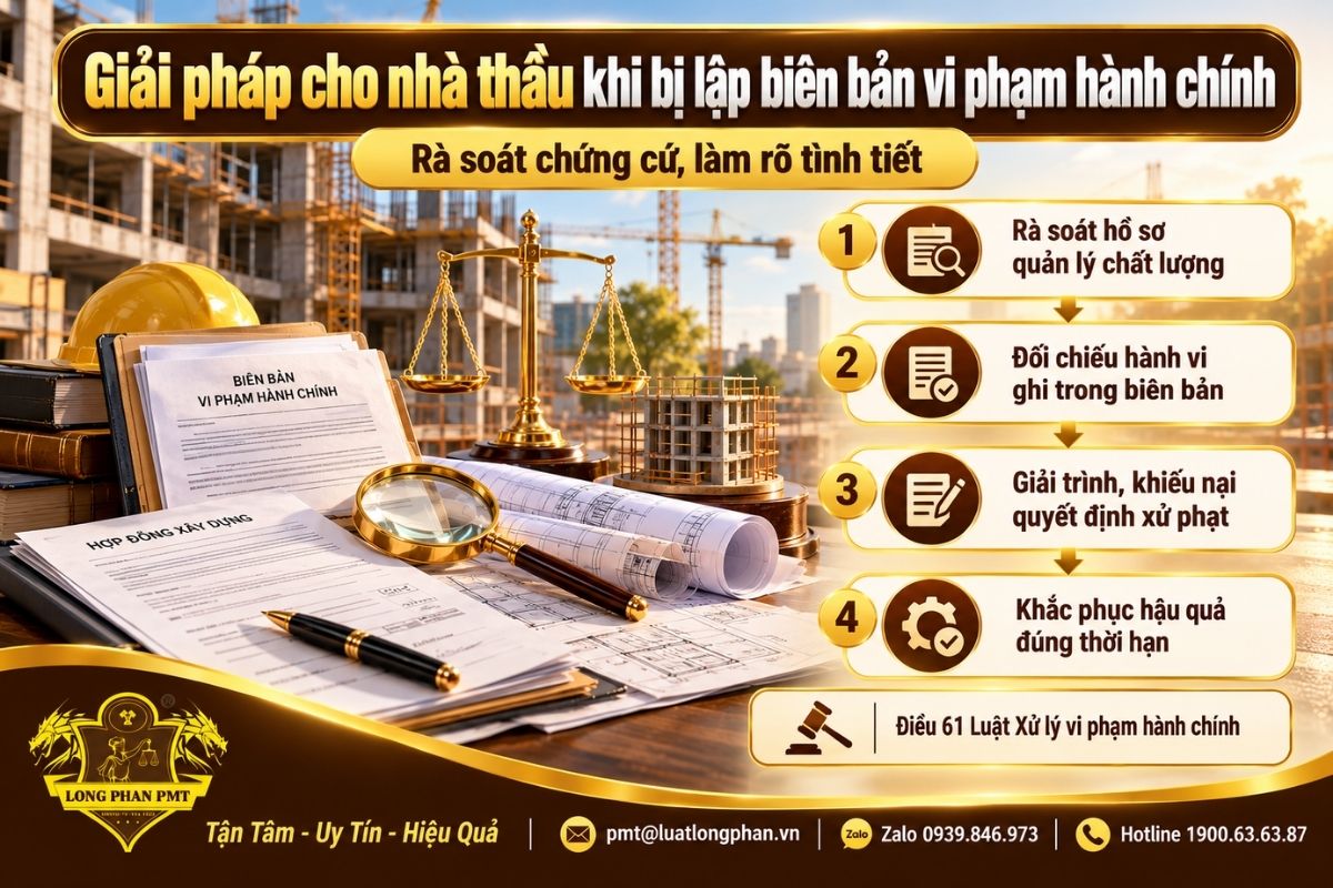 Giải pháp cho nhà thầu khi bị lập biên bản vi phạm hành chính trong thi công xây dựng
